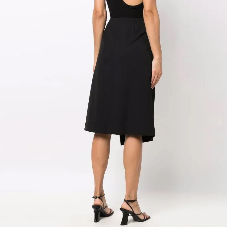 HUGO BOSS FW21 Casual Long Skirt Women's Black-3