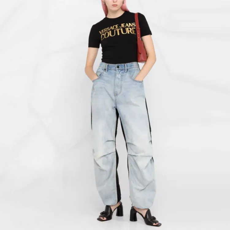 VERSACE JEANS COUTURE Logo Print Short sleeve T shirt-1