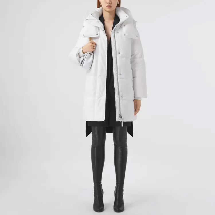 Burberry Down Jacket Women's Glossy White-1