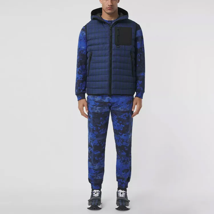 Burberry Check Print Padded Down Vest-1