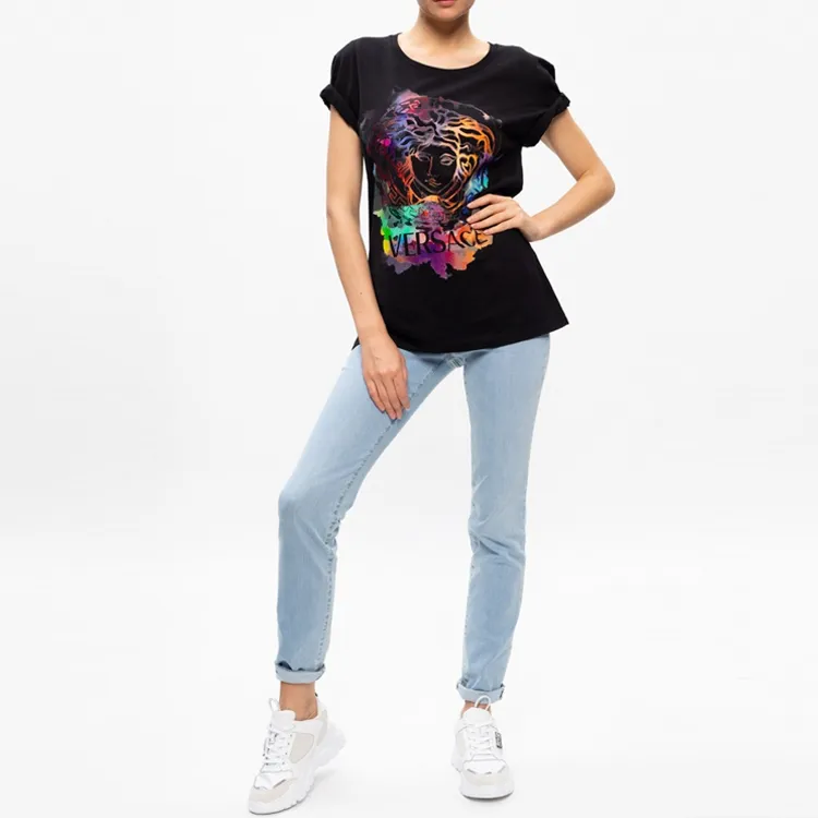 VERSACE T Shirts Women's Black-2