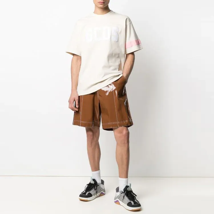 GCDS T Shirts Men Light Umber-1