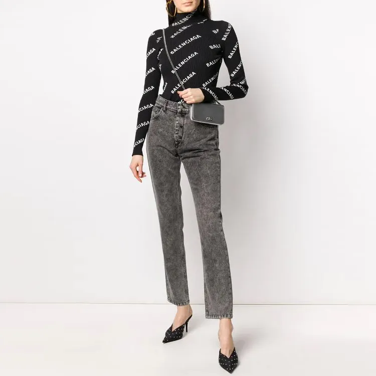 Balenciaga Jeans Women's Gray-1