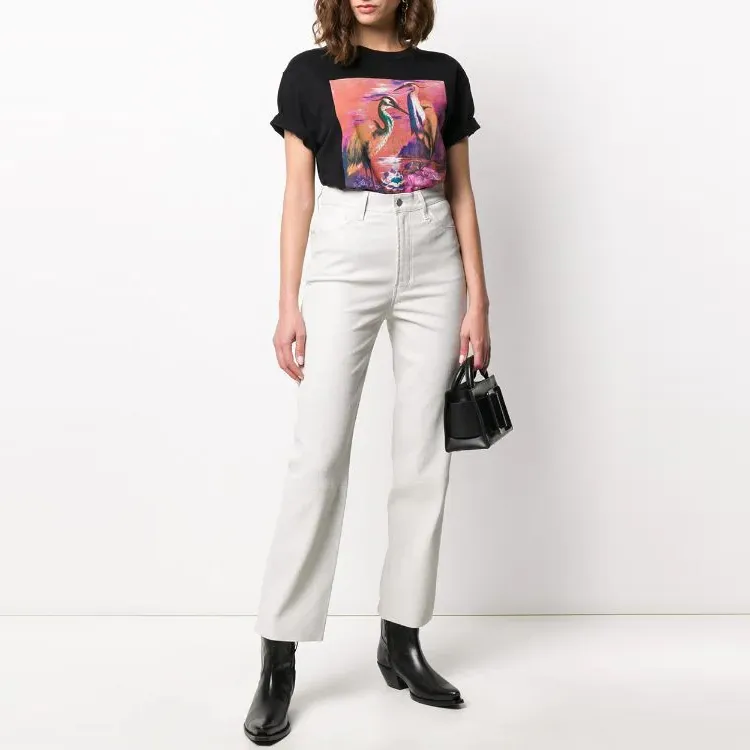 J BRAND SS21 Straight Pants Women's White-1