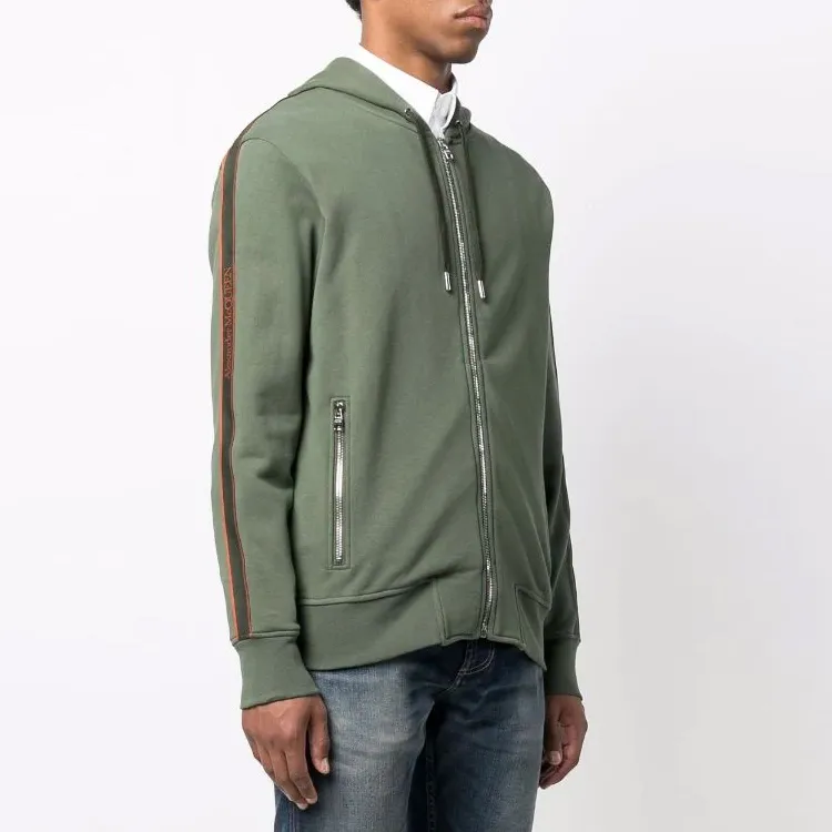 Alexander McQueen Zip Up Long Sleeved Hoodie-2