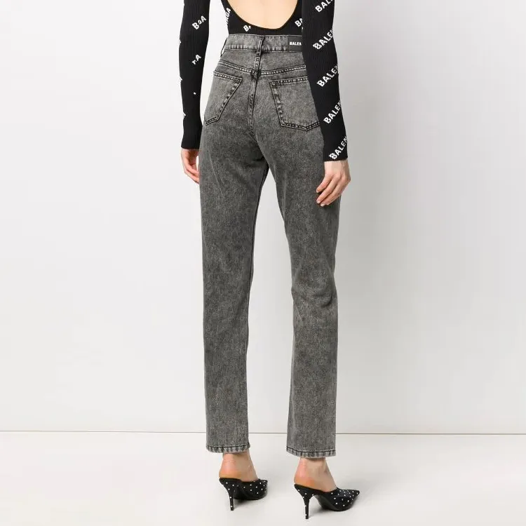 Balenciaga Jeans Women's Gray-2