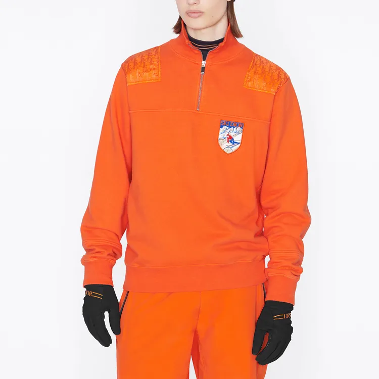 DIOR Quarterly New Products Sweatshirts Men Orange-5
