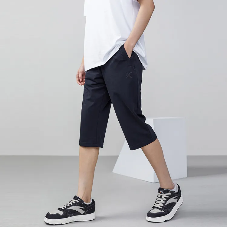 Anta SS22 Straight Casual Pants Fall Men's Black-4