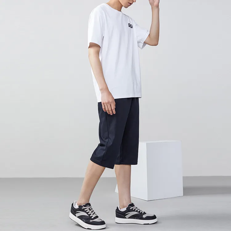 Anta SS22 Straight Casual Pants Fall Men's Black-2