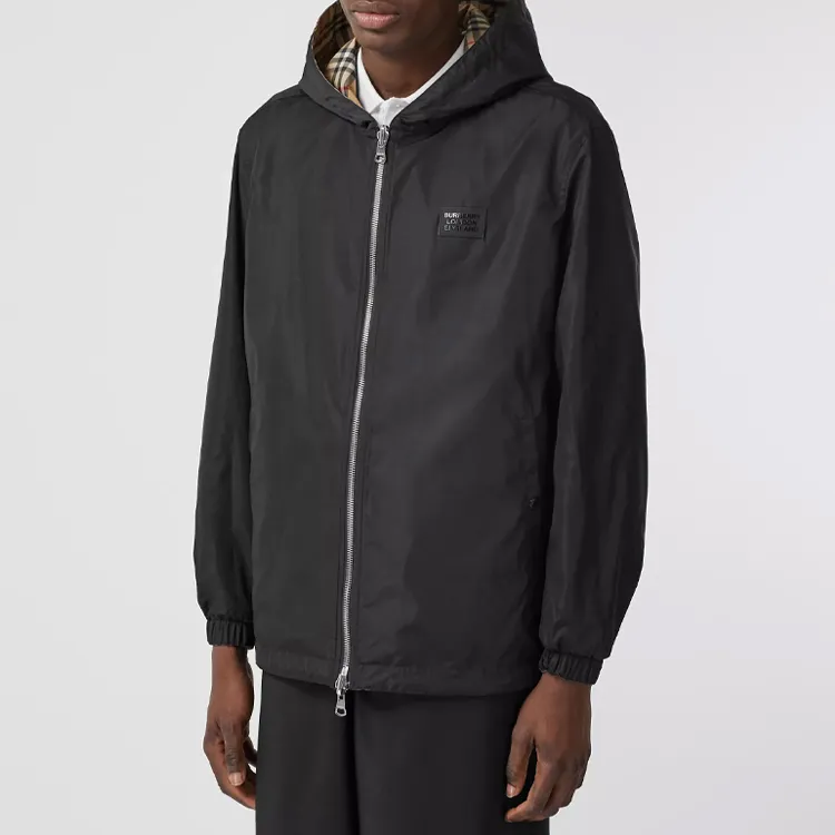 Burberry Check Reversible Hooded Jacket-4