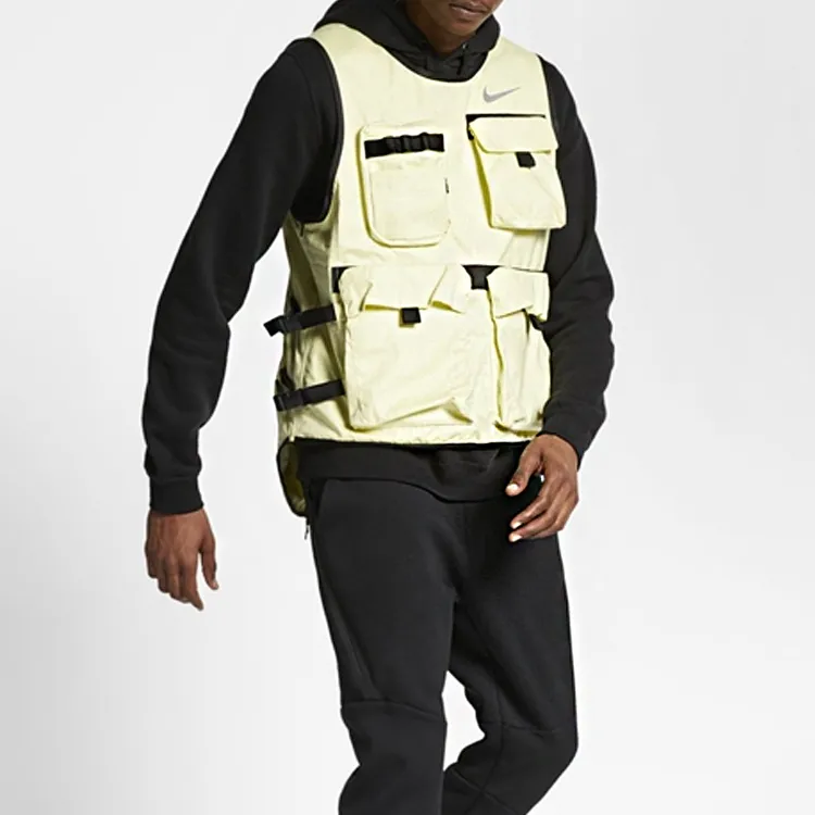 Nike Vests Men Neon Yellow-2