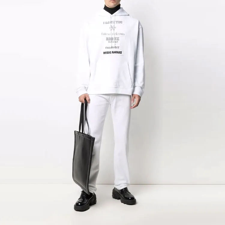 RAF SIMONS Slogan Patches Hoodie-1