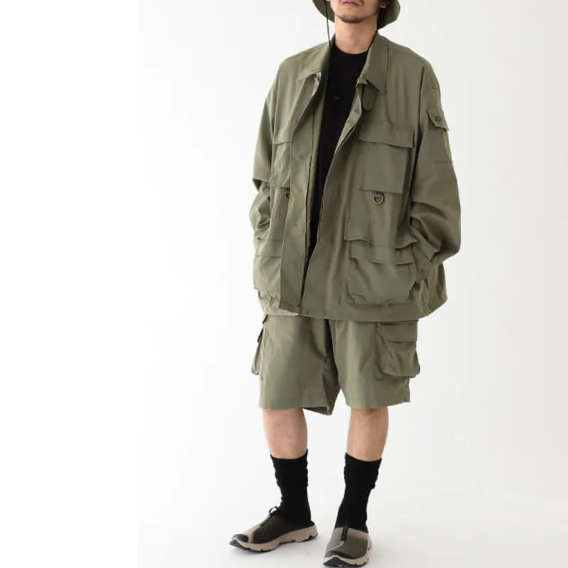Beams Jackets Men Olive Green-1