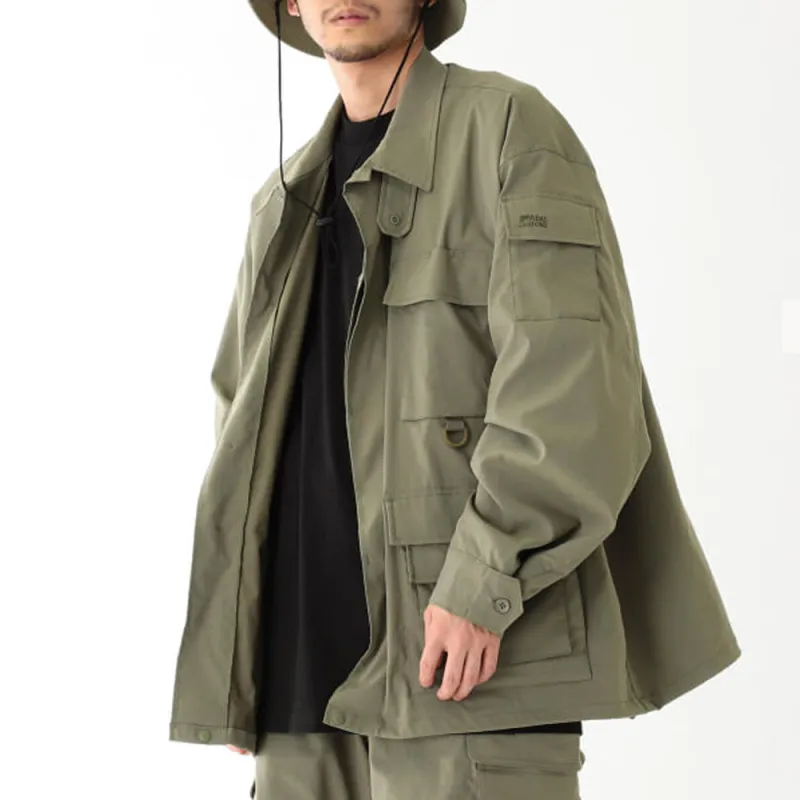 Beams Jackets Men Olive Green-3