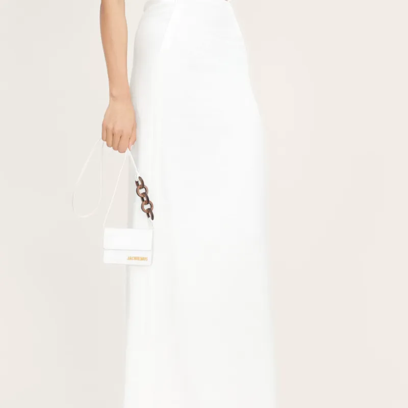 Jacquemus Leather Clip-on Crossbody Bag Women's White-2