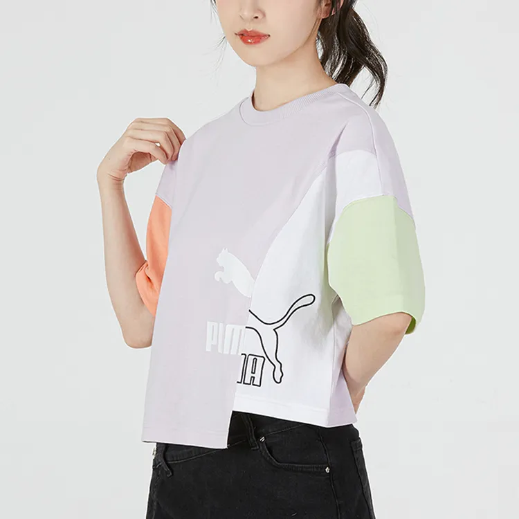 PUMA Mis Crop Tops Women's Light Purple-4
