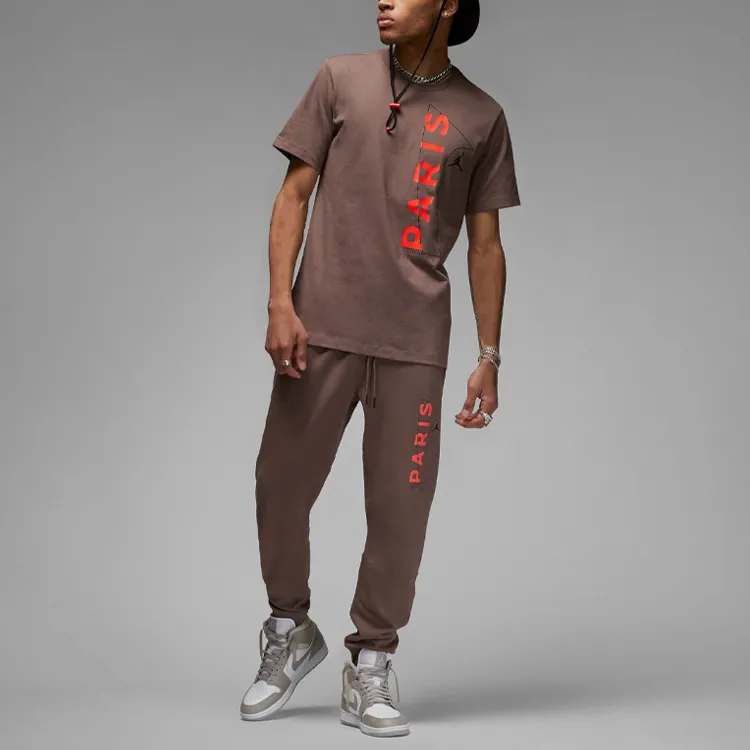 Jordan T Shirts Men Coffee-2
