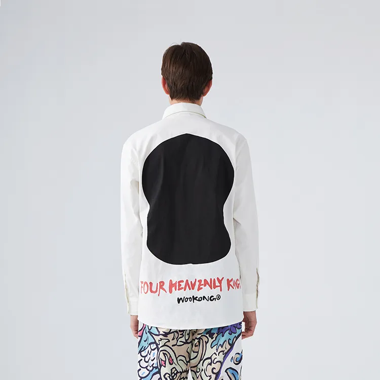 WOOKONG Shirts Men White-2
