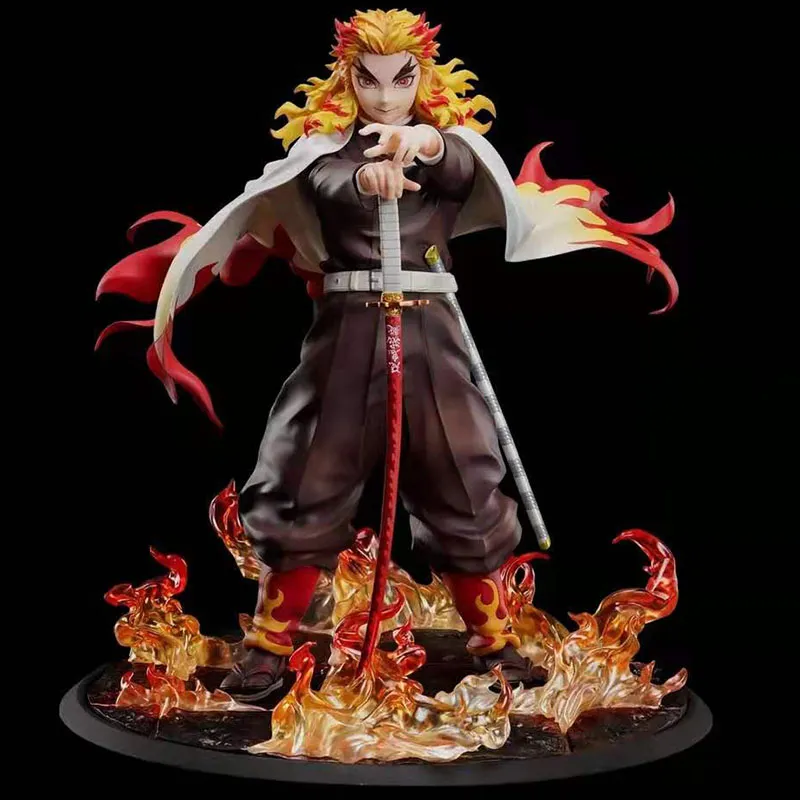 Aniple Kyojuro Rengoku Demon Slayer  Kimetsu No Yaiba Infinite Train Arc Scale Figures 20.2cm-1
