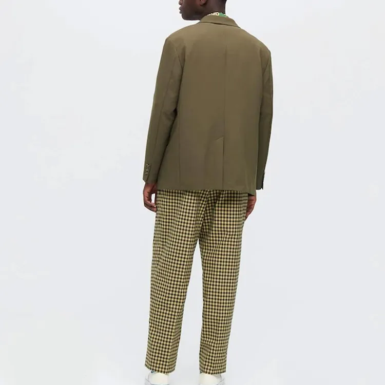 UNIQLO X Marni Wide Fit Check Tuck Pants-2