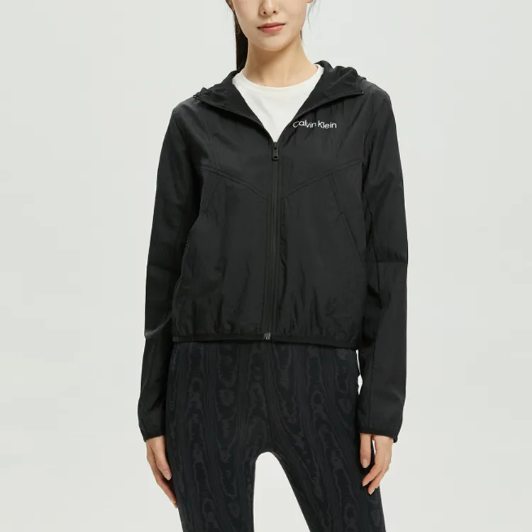 CK/Calvin Klein Cropped Coat Women's Black-3