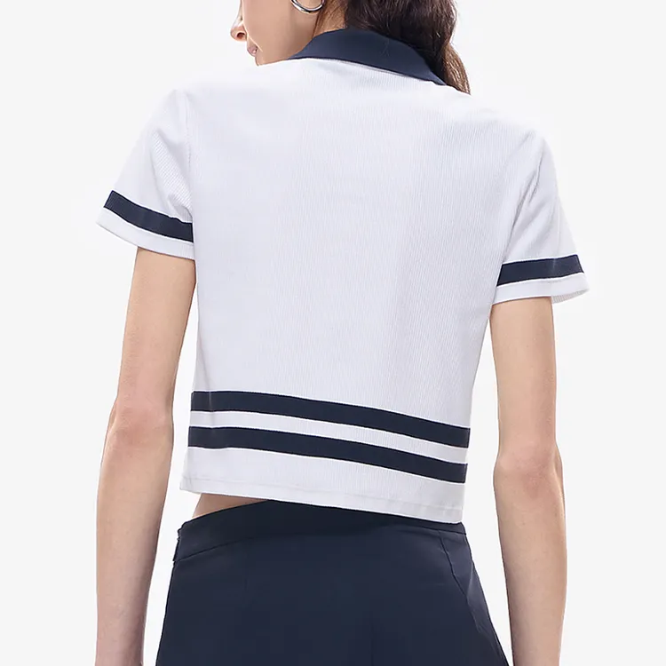 FILA FUSION Polo Shirts Women's White-3