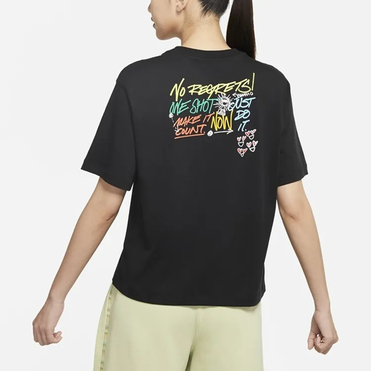 Nike T-Shirts Women's Black-2