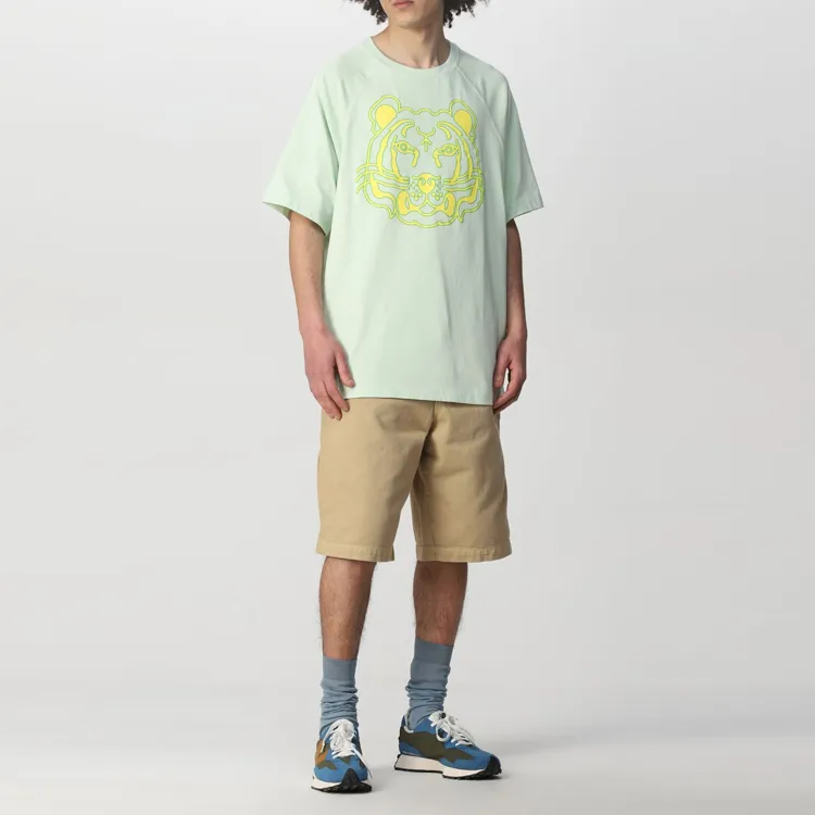 KENZO T Shirts Men Green-2