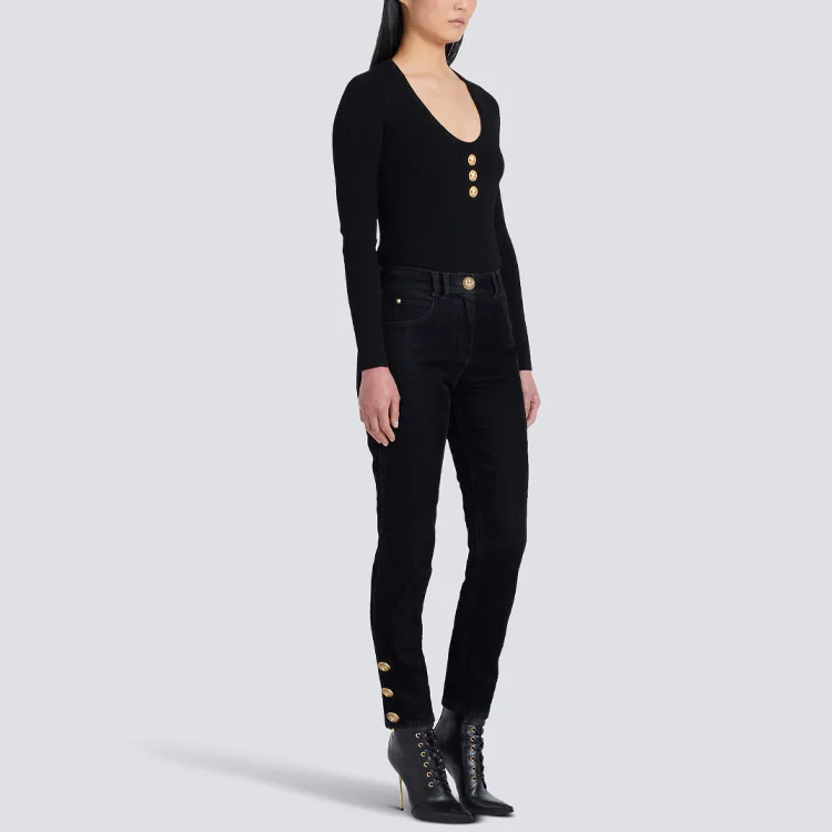 BALMAIN Slim Jeans 'Black'-3