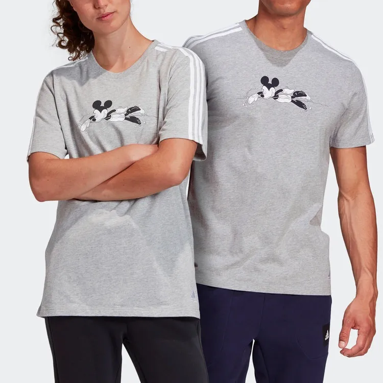 Disney X Adidas T Shirts Unisex Gray-2