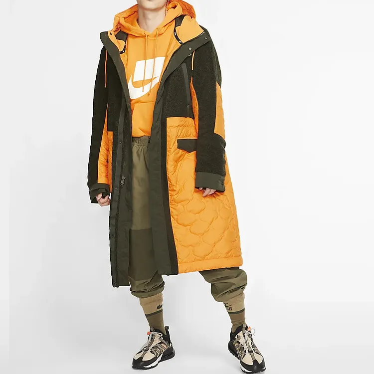 Nike Sportswear Sport Pack Synthetic Fill Parka Coats Men's Orange Yellow-3