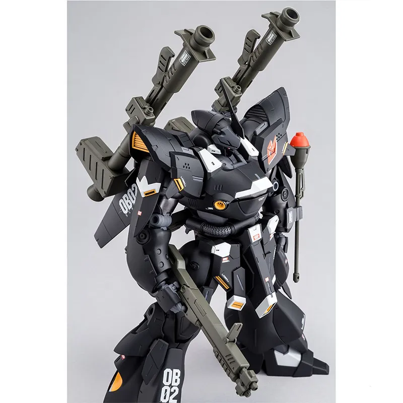 BANDAI MG Gundam Build Divers Genius Head Line Pitch Black Kampfer Model Kits-5