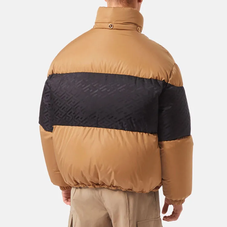VERSACE Two Tone Long Sleeved Padded Jacket-3