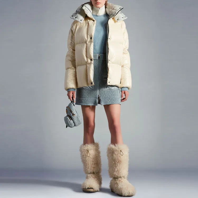 Moncler Parana Series Down Jackets Women's Ivory White-1