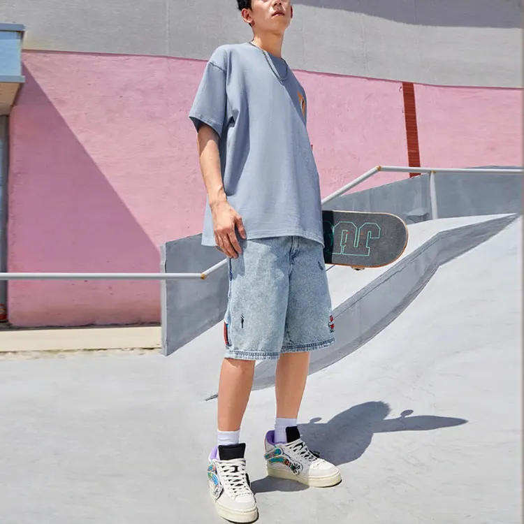 LiNing x Phil Hackett T Shirt Unisex Soft Gray Blue-4