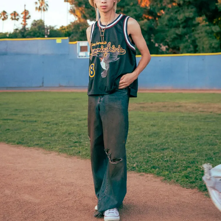 Drew House Hummingbirds Cropped Basketball Jersey-5