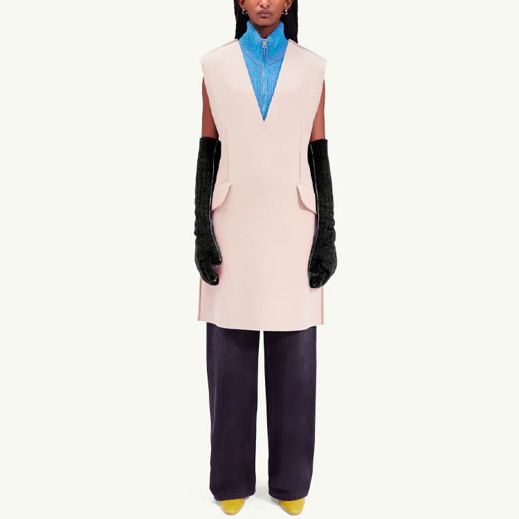 MM6 Maison Margiela Sleeveless Dresses Women's Pink-1