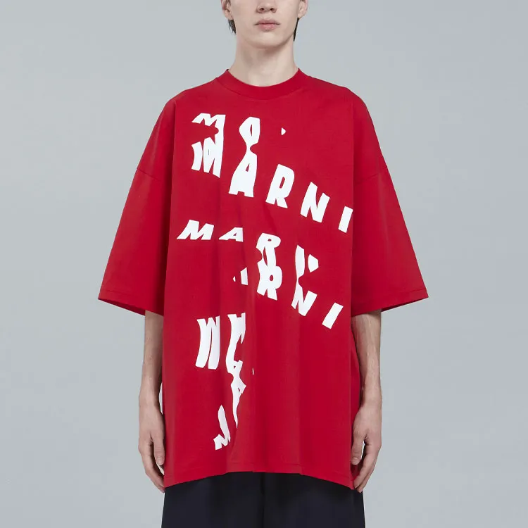 MARNI T Shirts Men Red-2