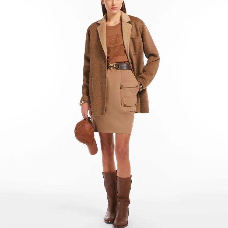 MaxMara Casual Short Skirts Women's Camel-1