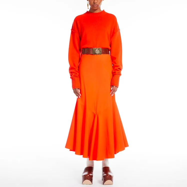 SportMax Cashmere Sweaters Women's Orange-1