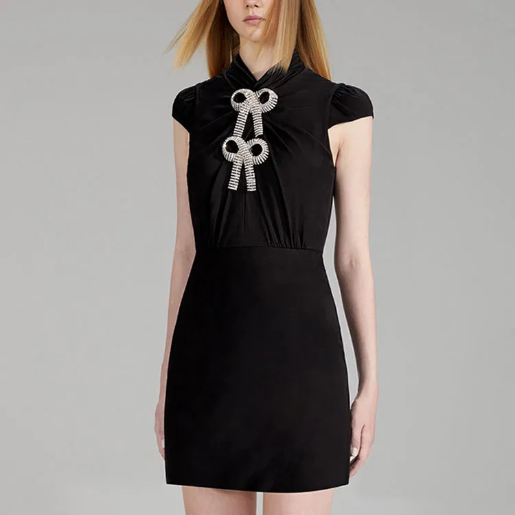 Self-portrait Short-Sleeved Dresses Women's Black-3