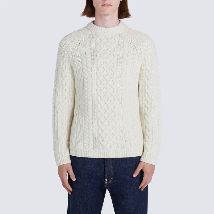 KENZO Sweaters Men Gray White-3