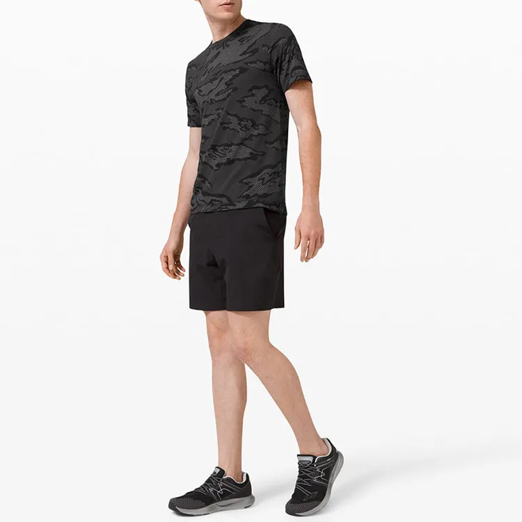 Lululemon T Shirts Men Camouflage Black/CICA/SILD/BLK-1