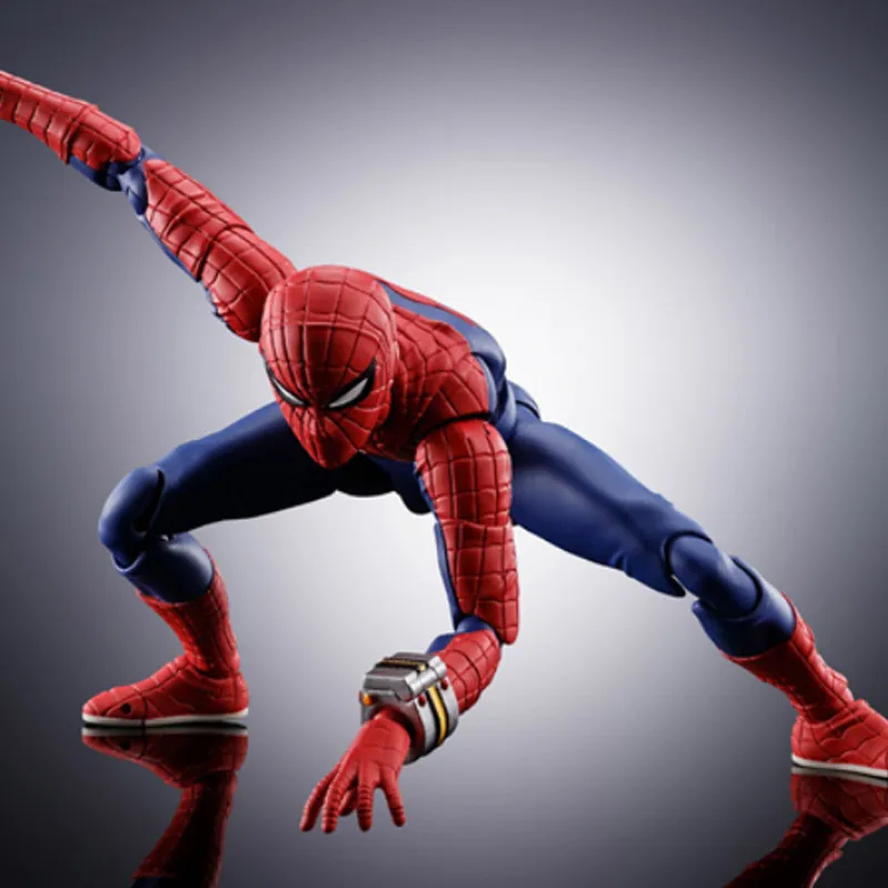 BANDAI Spider Man Bandai SHF Marvel Japan Toei TV Version Action Figure Scale Figures 15cm-4