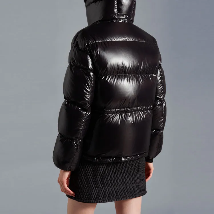 Moncler Women's Abbaye Short Down Jacket Black-2