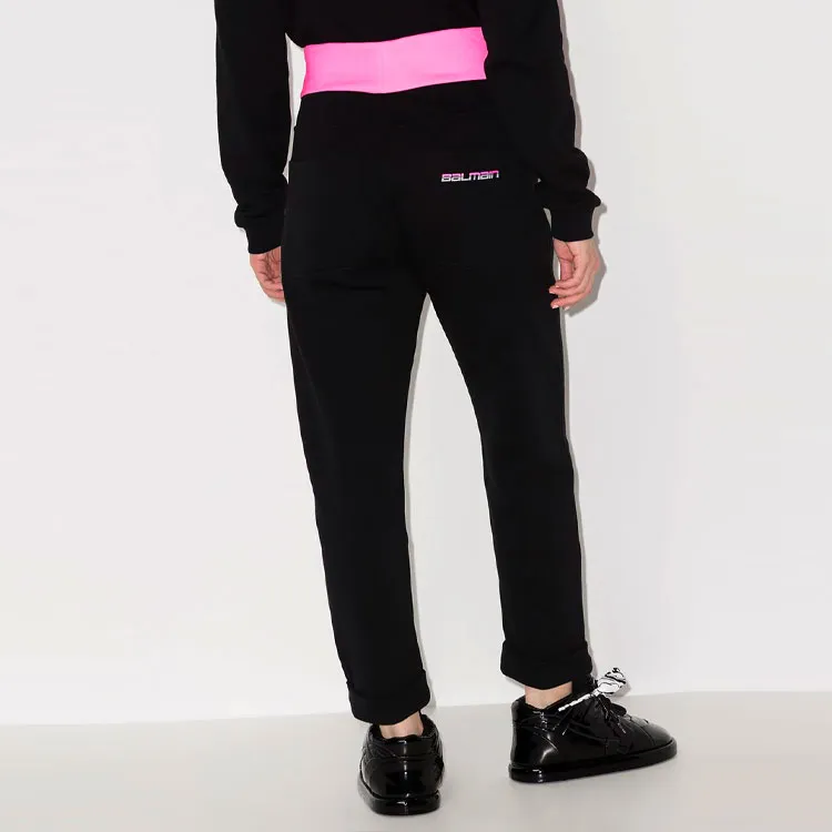Rossignol X BALMAIN Knitted Sweatpants Women's Black-3