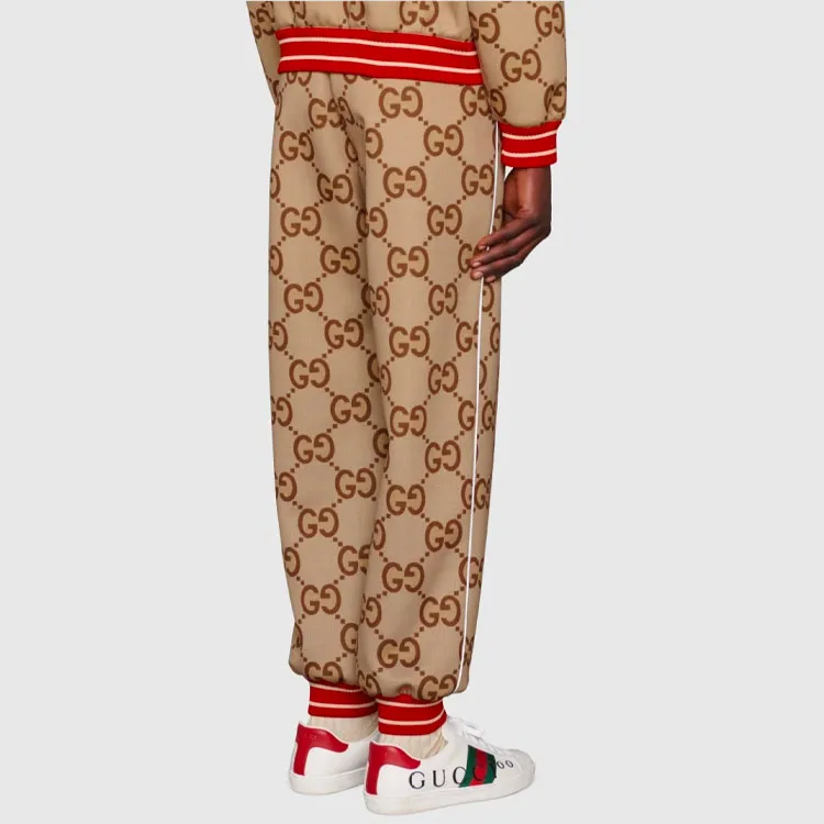 GUCCI Knitted Sweatpants Men's Brown-1