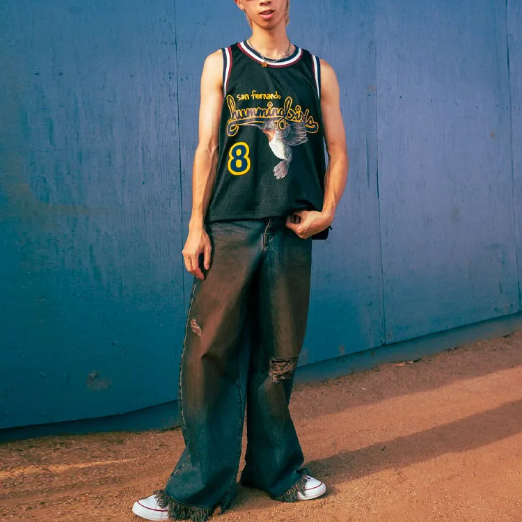 Drew House Hummingbirds Cropped Basketball Jersey-2