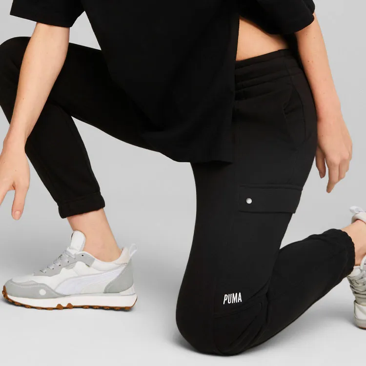 PUMA SWXP CARGO Knitted Sweatpants Women's Black-2