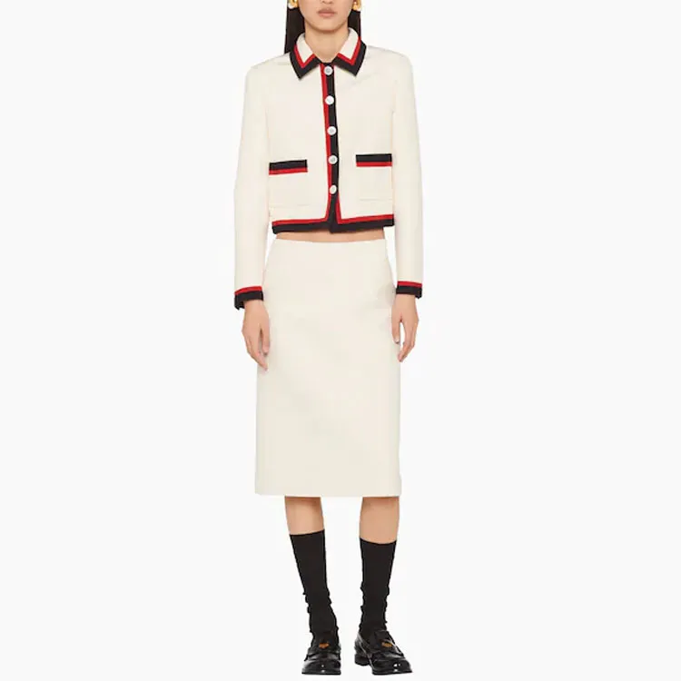 MIU MIU SS22 Casual Long Skirt Women's White-1
